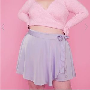 Sugar Thrillz Gotta Plié All Day Wrap Mini Skort Plus Size Sold Out NWOT